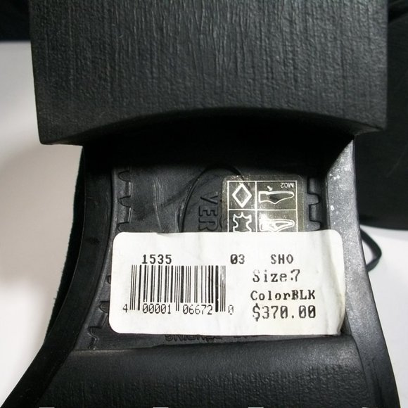 GIANNI VERSACE 1535 BLACK ITALIAN SUEDE MEN\'S ANKLE BOOTS 7M $370 NWT main image 7